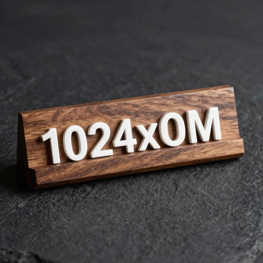 Personalized Walnut Desk Nameplate